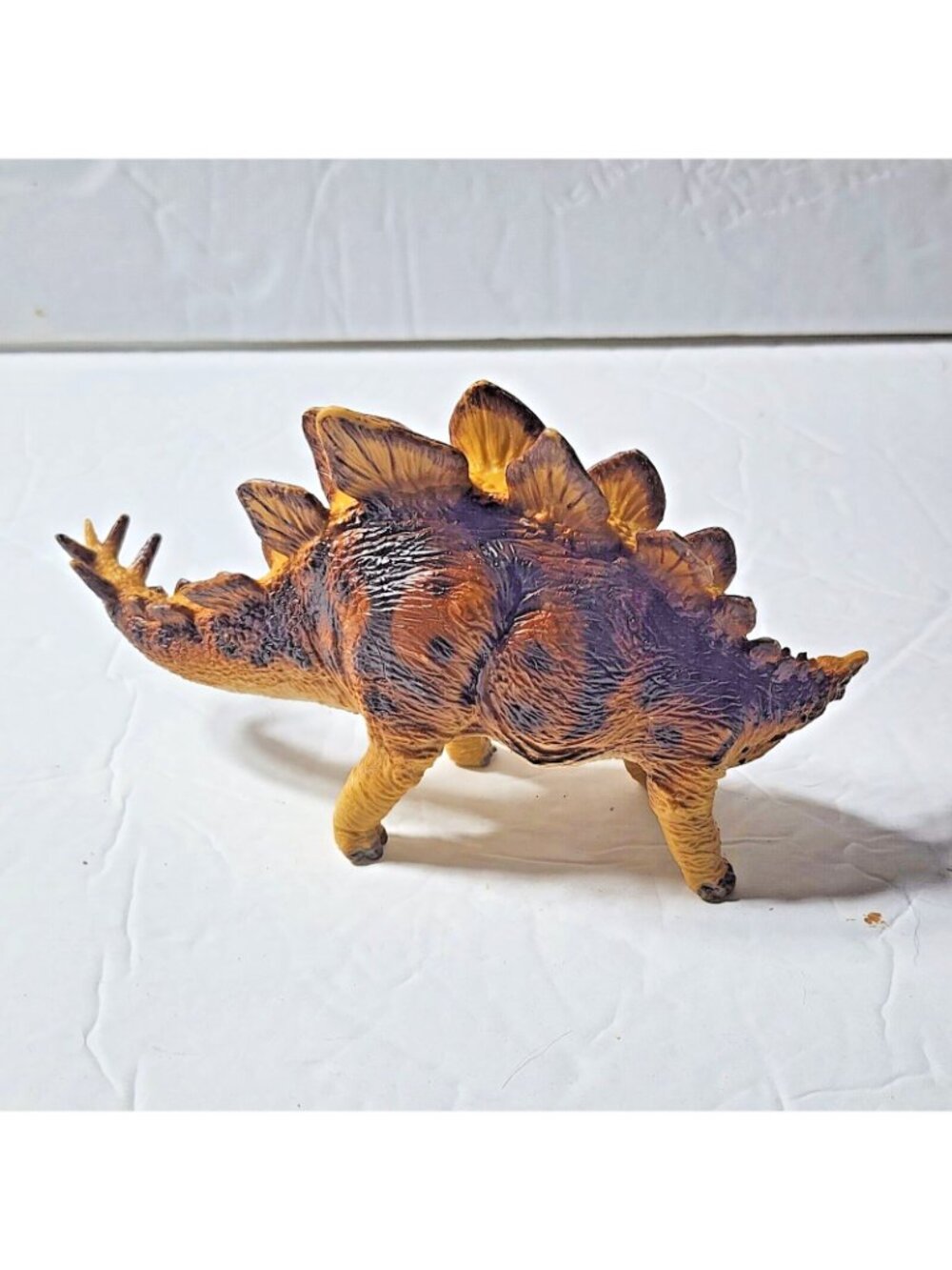 Safari Ltd Carnegie Stegosaurus Dinosaur Figure Rubber Vintage 1988 5 Meters 6"‎ - Picture 3 of 6